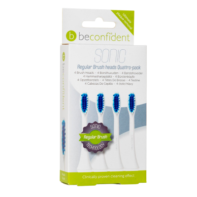 Beconfident Sonic Toothbrush Heads Regular White (4 stk)