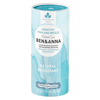 Ben & Anna Sensitive deodorant Highland Breeze Papertube 
