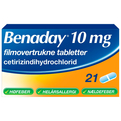 Benaday Tabletter 10 mg (21 stk)