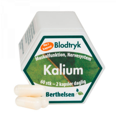 Berthelsen Naturlig Kalium (60 tabletter)