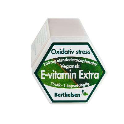 Berthelsen E-vitamin Extra 200 mg (75 kapsler)