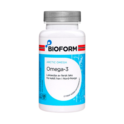 Bioform Omega 3 (NordNorsk Lakseolie) (120 kaps)