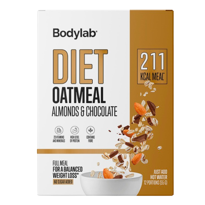 Bodylab Diet Oatmeal Box Almond & Chocolate (12x55 g)