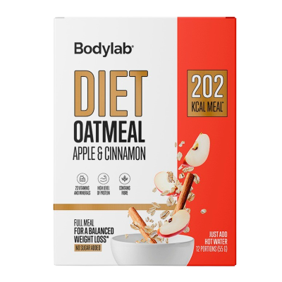 Bodylab Diet Oatmeal Box Apple & Cinnamon (12x55 g)