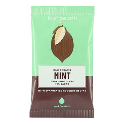Loving Earth, Chokolade Mint m. mynte, Ø (30 g.)