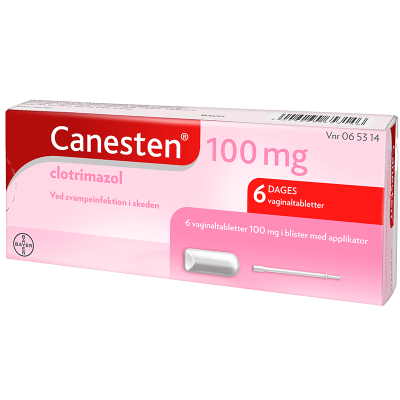 Canesten Vaginaltabletter 100 mg (6 stk)