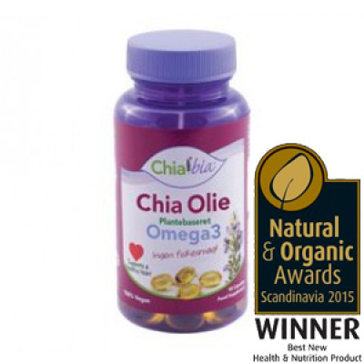 Chia Olie omega 3 - plantebaseret (90 kaps)