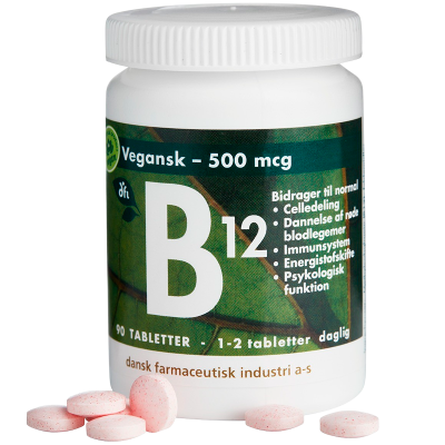Grønne Vitaminer B12-vitamin 500 mcg (90 tab)