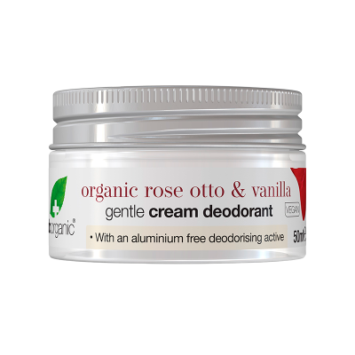Dr. Organic Cream Deodorant Rose Otto & Vanilla (50 ml)