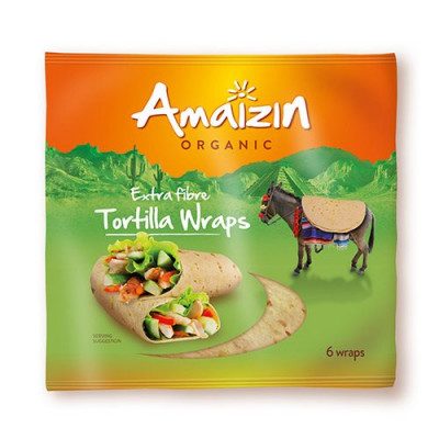 Amaizin Tortilla fiber wraps 6 stk Ø