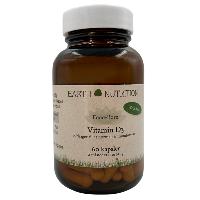 Earth Nutrition D-vitamin 50 mcg (60 kap)