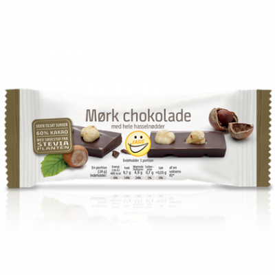 EASIS Mørk Chokoladebar m . Nødder (24 g)