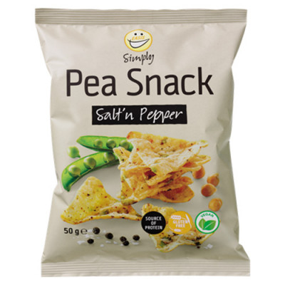 EASIS Pea Snacks Salt & Peber (50g)