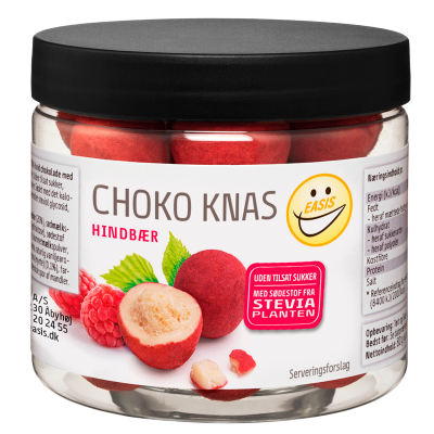 EASIS Choko Knas Med Hvid Chokolade Og Hindbær (80 g) (Helsebixen)