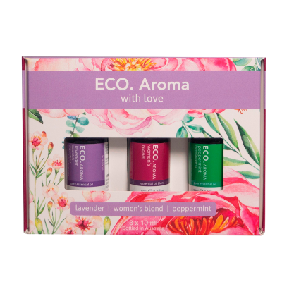 ECO. Aroma With Love Aroma Trio - Peppermint, Lavender, Women's Blend