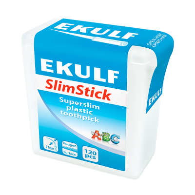 Ekulf SlimStick Plast Tandstikker (120 stk)