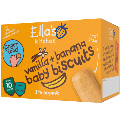 Ella’s Kitchen Babykiks Vanilje & Banan 10 mdr (108 g)
