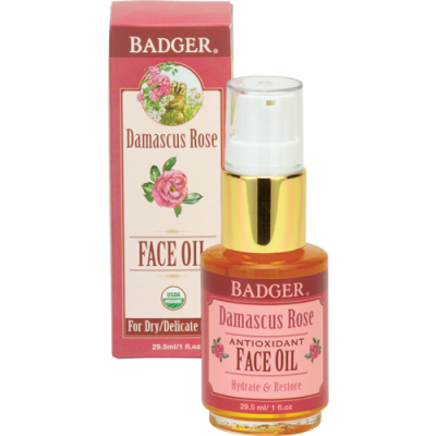 Badger Damascus Rose Face Oil (30 ml)