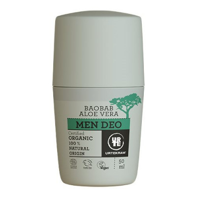 Urtekram MEN Deo roll-on Aloe Vera & Baobab (50 ml.)