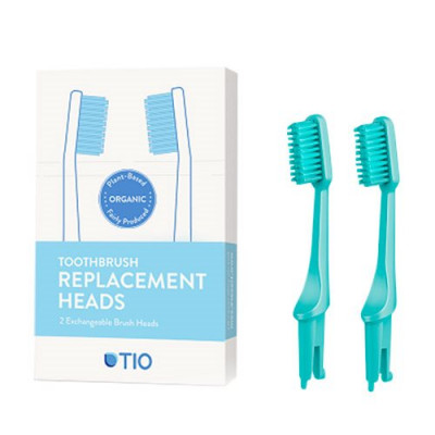 TIO Udskiftelige Tandbørstehoveder Grøn (Soft 2 stk)