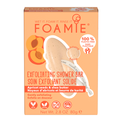 Foamie 2-In-1 Body Bar Apricot Seed & Shea Butter Cleanse & Exfoliating (1 stk)