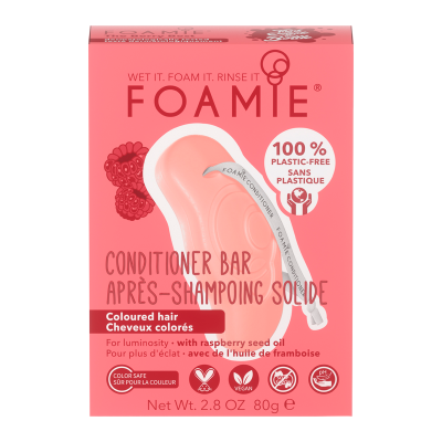 Foamie Conditioner Bar Raspberry Seed Oil For Colored Hair (1 stk)