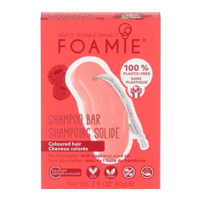 Foamie Shampoo Bar Raspberry Seed Oil For Colored Hair (1 stk)
