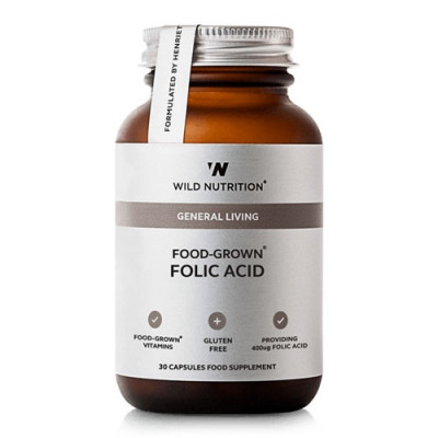 Wild Nutrition Food-Grown Folic Acid (30 kaps)
