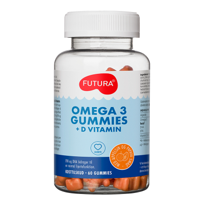 Futura Omega-3 + D-vitamin Gummies (60 stk)