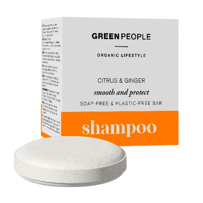 Green People Citrus & Ginger Repairing Anti-Frizz Shampoo Bar (50 g)