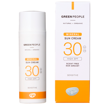 Green People Sun Cream Scent Free Mineral SPF30 Organic (50 g)