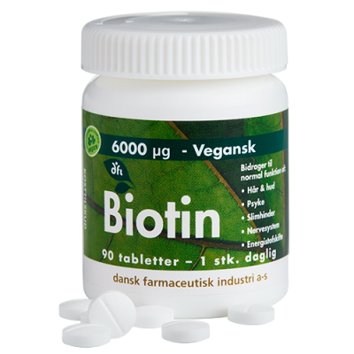 Grønne Vitaminer Biotin 6000 µg (90 tabl)