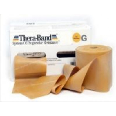 Thera-Band elastik bånd 45m (Guld - Ekstrem hård)