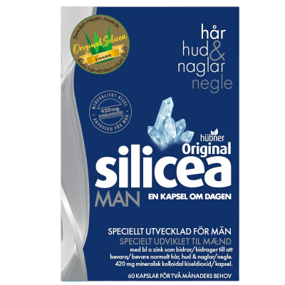 Hübner Original Silicea MAN hud, hår & negle (60 stk.)