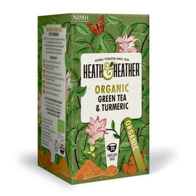 Heath & Heather Organic Green Tea & Turmeric