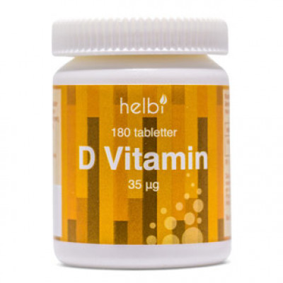Helbi D-vitamin (180 tabletter)
