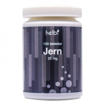 Helbi Jern 25 mg (100 tabletter)