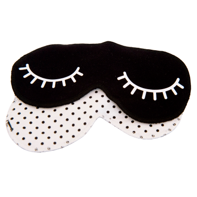 ImseVimse Sleep Mask Black Dots (1 stk)