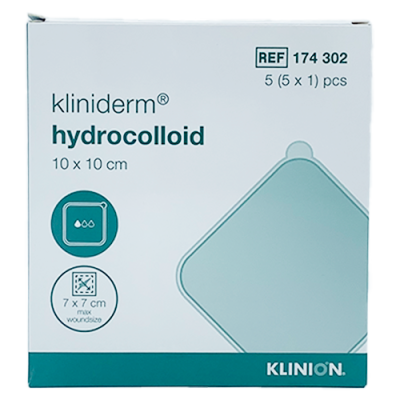 Kliniderm Hydrocolloidbandage - Standard - 10x10 cm (5 stk)
