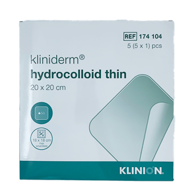 Kliniderm Hydrocolloidbandage - Tynd - 20x20 cm (5 stk)