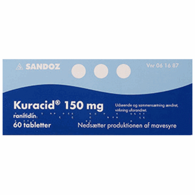 Kuracid Tabletter 150 mg (60 stk)