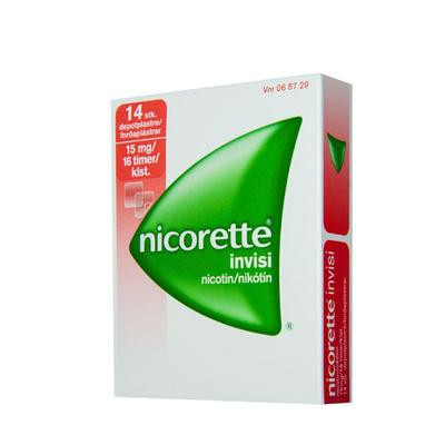 Nicorette Invisi Depotplaster 15MG/16T (14 stk)