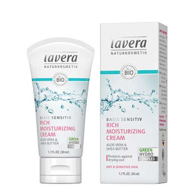 Lavera Basis Sensitive Moisturising Creme, Dry & Sensitiv Skin (50 ml)