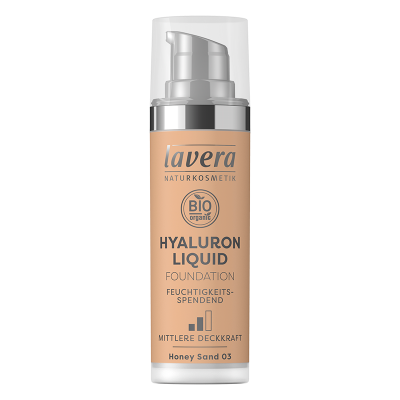 Lavera Foundation Honey Sand 03 Hyaluron Liquid Soft (30 ml)