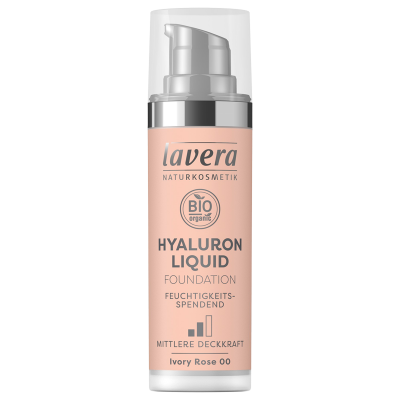 Lavera Foundation Ivory Rose 00 Hyaluron Liquid Soft (30 ml)