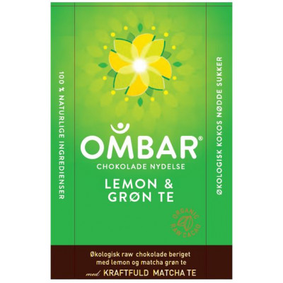 OMBAR - Raw Chokolade med Lemon og Grøn Te