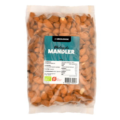 Lev Økologisk Mandler (500 g)
