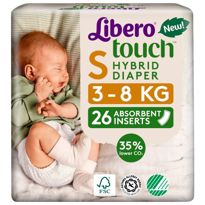 Libero Touch Hybrid Insert S 3-8 kg (26 stk)