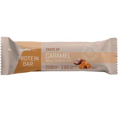 LinusPro Proteinbar Karamel & Mælkechokolade (55 g)