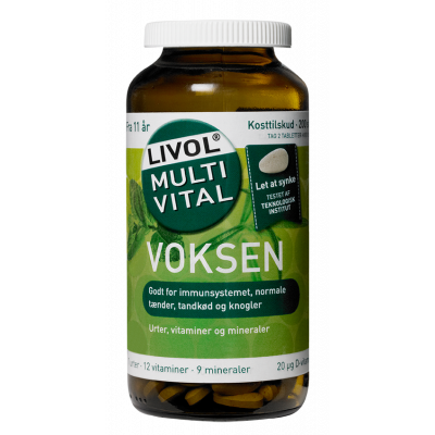 Livol Multi Vital Voksen Med Urter (200 tabletter)